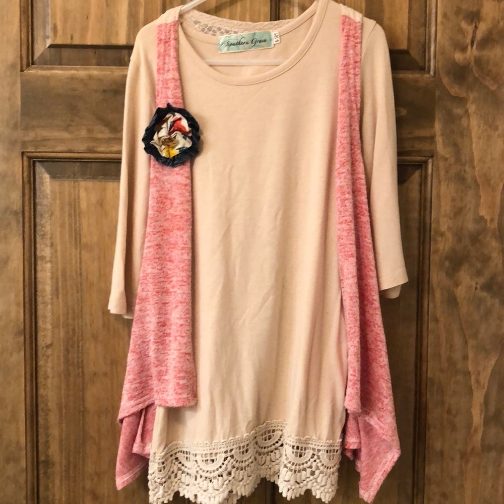 Sold...Girls boutique dress and vest